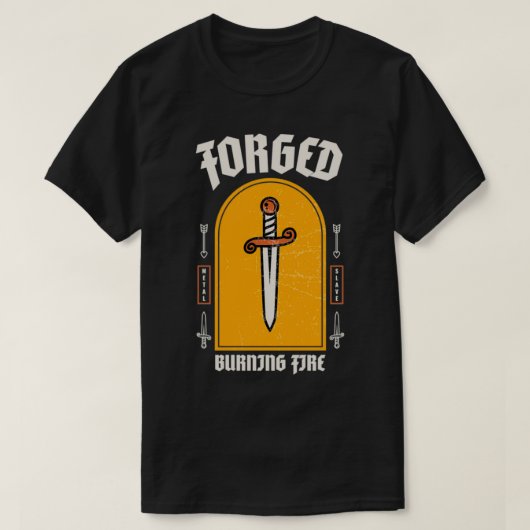 T-shirt Forgé en feu 1 (Design devant)