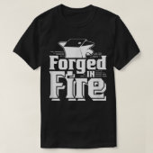 T-shirt Forgé En Forge De Feu Métalsmith Blacksmithing Bla (Design devant)