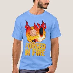 T-shirt Forge Forgée En Feu Forgeur Knifemaker T