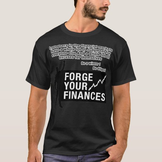 T-shirt Forge the Strong, forge tes finances (Devant)