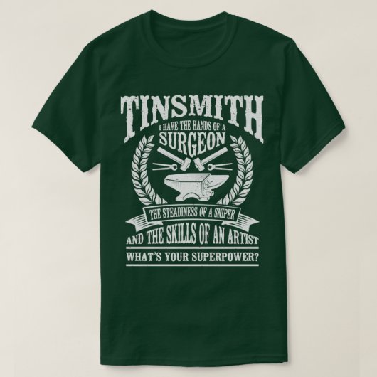 T-shirt Forger Métalworking Blackmyth Blacksmith Tinsmith (Design devant)