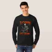 T-shirt Forgeron de squelette - Metalsmith Bla (Devant entier)