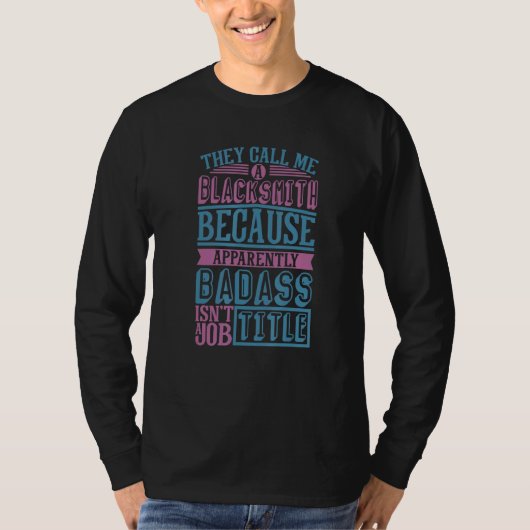 T-shirt Forgeron forge marteau pour la forge de charbon Fa (Devant)