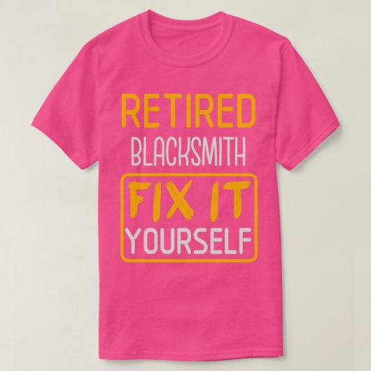 T-shirt Forgeron retraité Idée cadeau Forgeron retraité Wi (Design devant)