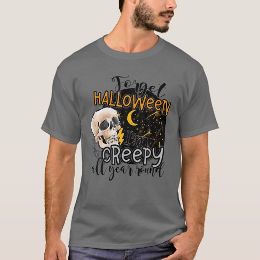 T-shirt Forget Halloween (Devant)