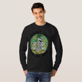 T-shirt Forget Luck Give Me Beer St Patrick's Day Skeleton (Devant entier)