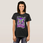 T-shirt Forget me not Alzheimer's Awareness Elephant Purpl (Devant entier)