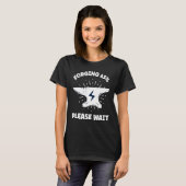 T-shirt Forging 65 Veuillez Attendre Anvil Blacksmith (Devant entier)