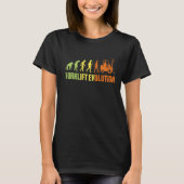 T-shirt Forklift Evolution Funny Forklifter Opérateur Fork (Devant)