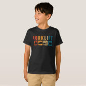 T-shirt Forklift Operator Forklift Quote Driver Worker (Devant entier)