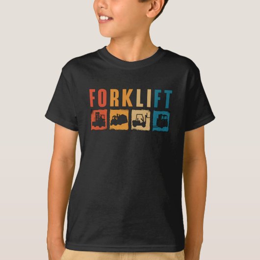 T-shirt Forklift Operator Forklift Quote Driver Worker (Devant)
