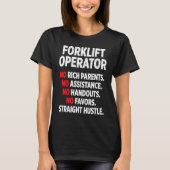 T-shirt Forklift Operator Rich Driver (Devant)