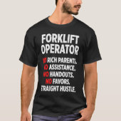 T-shirt Forklift Operator Rich Driver (Devant)