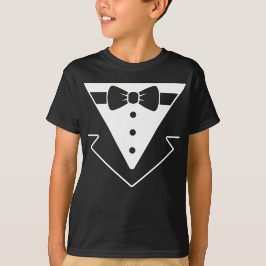 T-shirt Formal Fun Tuxedo Kids Shirt (Devant)