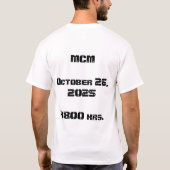 T-shirt Formation au marathon du Corps des Marines (Dos)