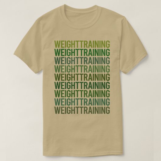 T-shirt Formation au poids du texte vert (Design devant)