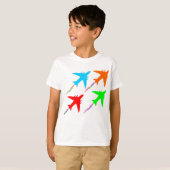T-shirt formation d'avions de chasse (Devant entier)