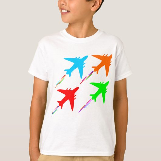 T-shirt formation d'avions de chasse (Devant)