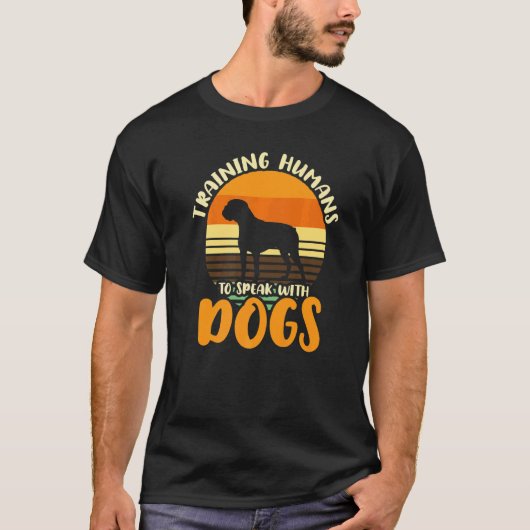 T-shirt Formation Des Humains À Parler Avec Des Chiens Ent (Devant)