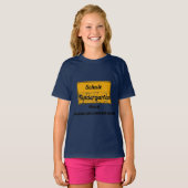 T-shirt formation, école, jardin d'enfants fragmentés (Devant entier)