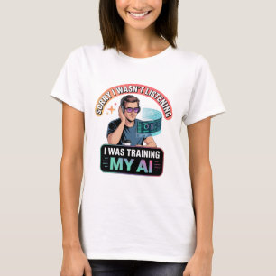 T-shirt Formation Mon AI amusant Citation d'intelligence a