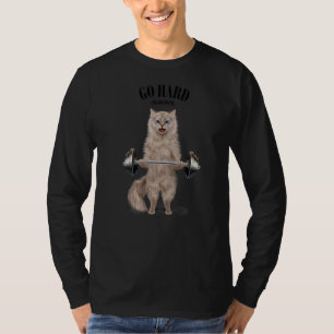 T-shirt Formation Muscle Cat Crème Remise en forme
