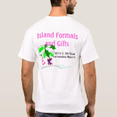 T-shirt Formations et cadeaux des îles (Dos)