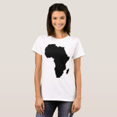 T-shirt forme africaine noire (Devant entier)