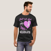 T-shirt Forme cardiaque Meerkat Juste Une Fille Qui Aime L (Devant entier)
