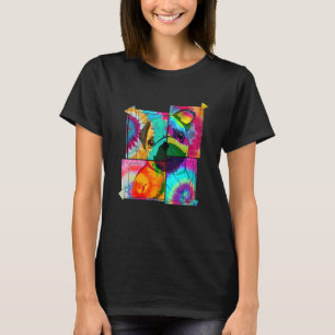 T-shirt Forme Colorée Du Chien Carlin Dans Les Miroirs Por
