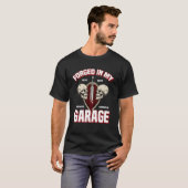 T-shirt Formé Dans Mon Garage Épées Et Crânes Blacksmith L (Devant entier)