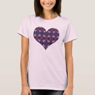 T-shirt Forme de coeur avec un motif frais