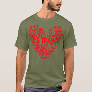 T-shirt Forme de coeur de l'entraînement de chien de quali