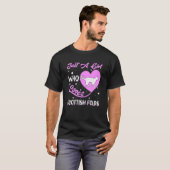 T-shirt Forme De Coeur Juste Une Fille Qui Aime Les Plids  (Devant entier)