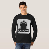 T-shirt Forme de navire - Blanc (Devant entier)