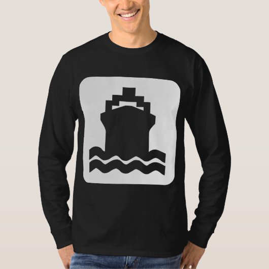 T-shirt Forme de navire - Blanc (Devant)