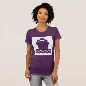 T-shirt Forme de navire - Blanc (Devant entier)
