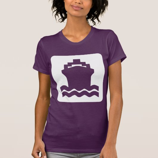 T-shirt Forme de navire - Blanc (Devant)