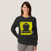 T-shirt Forme de navire - Jaune (Devant entier)