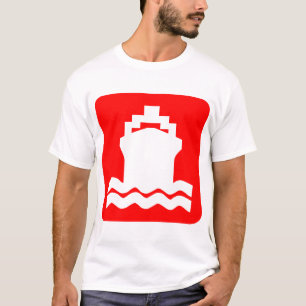 T-shirt Forme de navire - Rouge