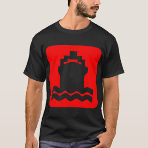 T-shirt Forme de navire - Rouge