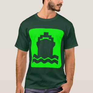 T-shirt Forme de navire - Vert