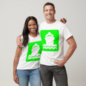 T-shirt Forme de navire - Vert (Unisexe)