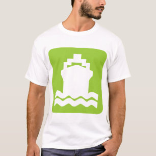T-shirt Forme de navire - Vert martien