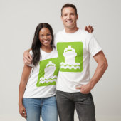 T-shirt Forme de navire - Vert martien (Unisexe)