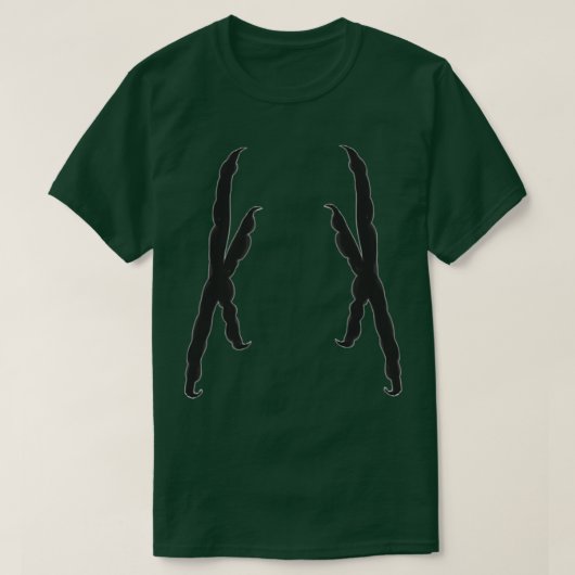T-shirt Forme de pied de perroquet (Design devant)