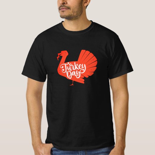T-shirt Forme de Turquie rouge mignonne avec typographie d (Devant)