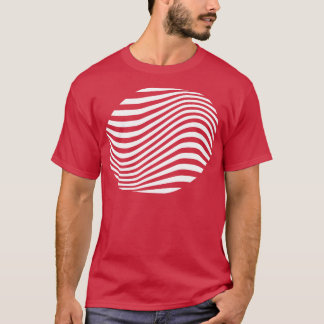 T-shirt forme des lignes géométriques d'une pièce