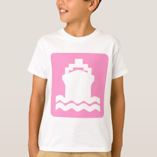 T-shirt Forme d'expédition - rose