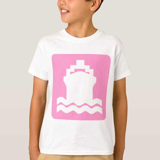 T-shirt Forme d'expédition - rose (Devant)